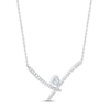 Thumbnail Image 2 of THE LEO First Light Diamond Necklace 5/8 carat Round 14K White Gold