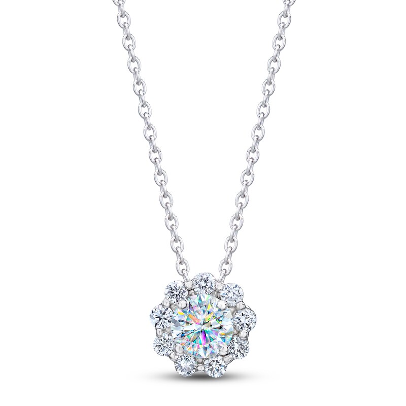 The Leo First Light Diamond Necklace 3 4 Ct Tw Round 14k White Gold Jared The Leo First Light Diamond Necklace 3 4 Ct Tw Round 14k White Gold Jared