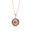 Thumbnail Image 0 of Le Vian Crème Brûlée Diamond Necklace 1/2 ct tw Round 14K Strawberry Gold