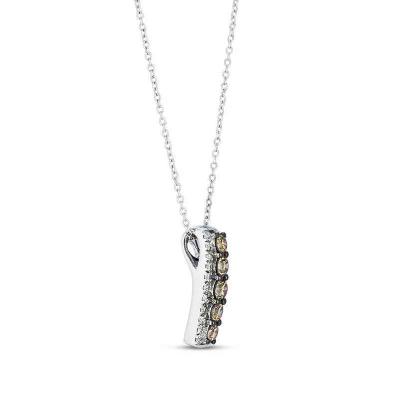 Main Image 2 of Le Vian Crème Brûlée Diamond Necklace 5/8 ct tw Round 14K Vanilla Gold