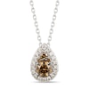 Thumbnail Image 1 of Le Vian Chocolate Diamond Necklace 1/2 Round 14K Vanilla Gold