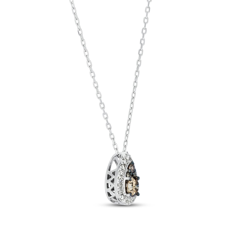 Main Image 2 of Le Vian Chocolate Diamond Necklace 1/2 Round 14K Vanilla Gold