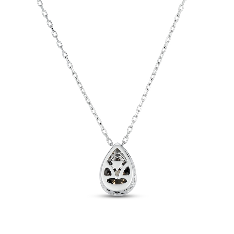 Main Image 3 of Le Vian Chocolate Diamond Necklace 1/2 Round 14K Vanilla Gold