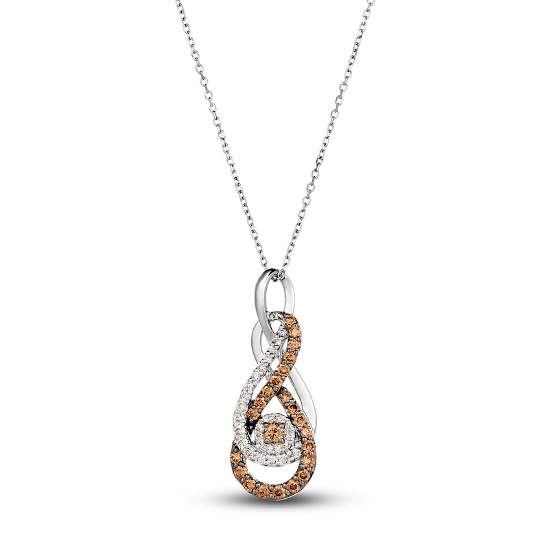 Main Image 1 of Le Vian Diamond Necklace 3/4 ct tw 14K Vanilla Gold