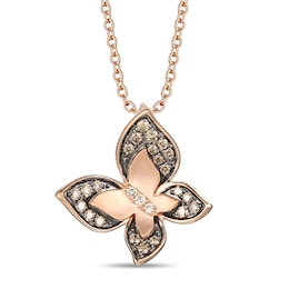 Le Vian Diamond Necklace 1/5 ct tw 14K Strawberry Gold