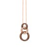Thumbnail Image 1 of Le Vian Chocolate Diamond Necklace 1-1/6 ct tw Round 14K Strawberry Gold