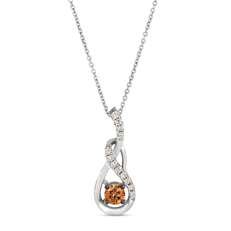 Main Image 1 of Le Vian Chocolate Diamond Necklace 1/2 ct tw 14K Vanilla Gold