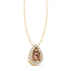 Thumbnail Image 1 of Le Vian Chocolate Diamond Necklace 1/2 ct tw 14K Honey Gold