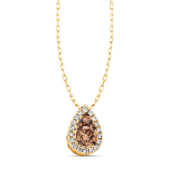 Le Vian Chocolate Diamond Necklace 1/2 ct tw 14K Honey Gold Jared
