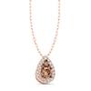 Thumbnail Image 0 of Le Vian Chocolate Diamond Necklace 1/2 ct tw 14K Strawberry Gold
