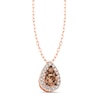Thumbnail Image 1 of Le Vian Chocolate Diamond Necklace 1/2 ct tw 14K Strawberry Gold