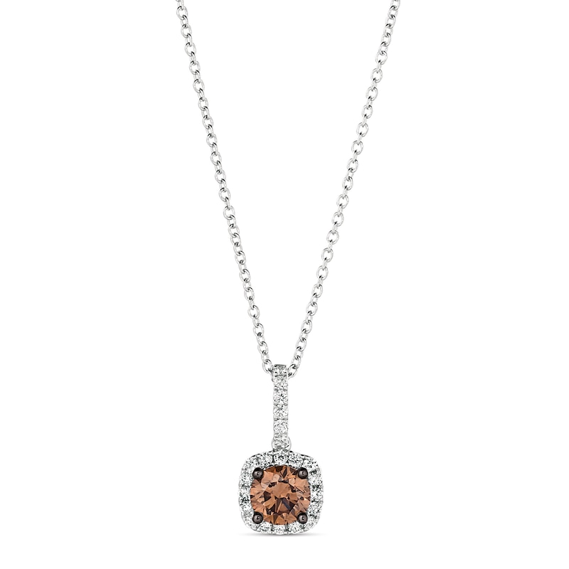 Main Image 1 of Le Vian Diamond Necklace 5/8 ct tw Round 14K Vanilla Gold