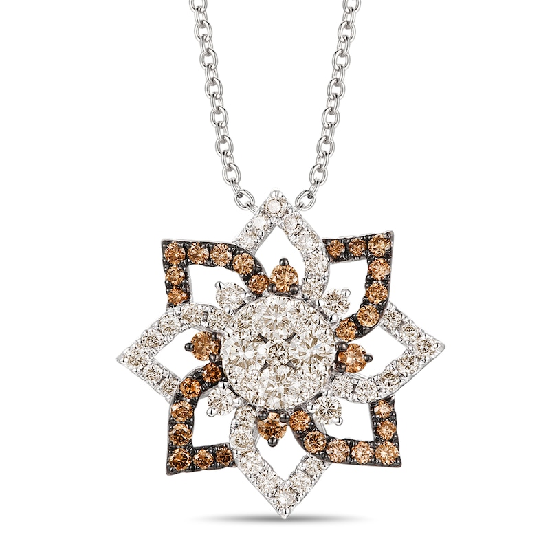 Main Image 1 of Le Vian Diamond Necklace 7/8 ct tw Round 14K Vanilla Gold