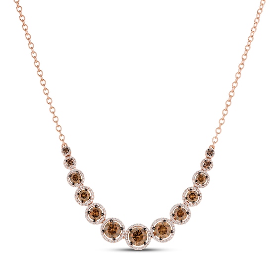 Le Vian Diamond Necklace 414 ct tw 14K Strawberry Gold
