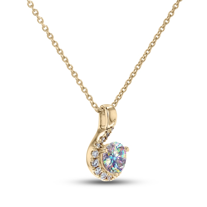 THE LEO First Light Diamond Necklace 7/8 ct tw Round 14K Yellow Gold