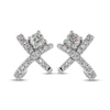 Thumbnail Image 2 of THE LEO First Light Diamond Earrings 3/4 ct tw Round 14K White Gold