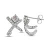 Thumbnail Image 3 of THE LEO First Light Diamond Earrings 3/4 ct tw Round 14K White Gold