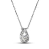 Thumbnail Image 2 of THE LEO First Light Diamond Necklace 1/2 ct tw Round 14K White Gold