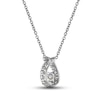 Thumbnail Image 3 of THE LEO First Light Diamond Necklace 1/2 ct tw Round 14K White Gold