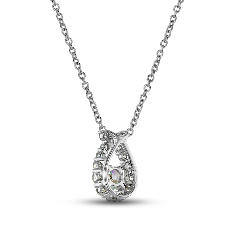 Main Image 3 of THE LEO First Light Diamond Necklace 1/2 ct tw Round 14K White Gold