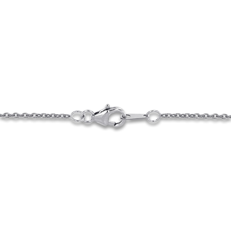 Main Image 4 of THE LEO First Light Diamond Necklace 1/2 ct tw Round 14K White Gold