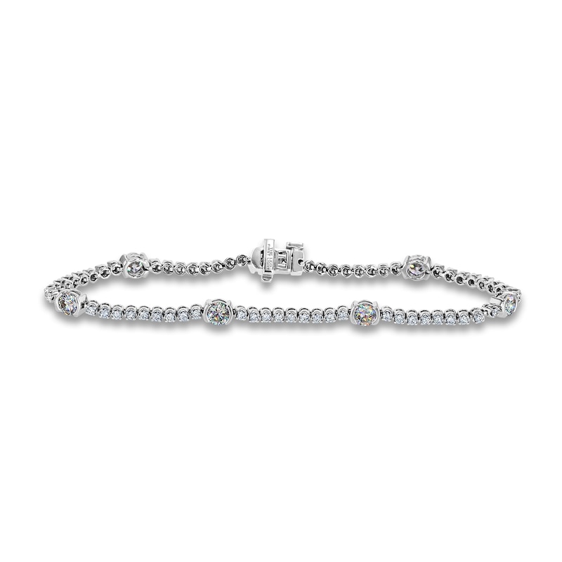 Main Image 1 of THE LEO First Light Diamond Bracelet 2-1/2 ct tw Round 14K White Gold