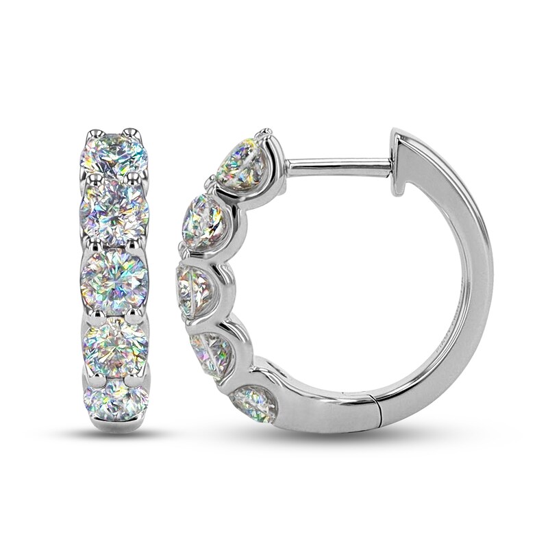 THE LEO First Light Diamond Earrings 2 ct tw Round 14K White Gold