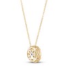 Thumbnail Image 3 of Vera Wang WISH Diamond Necklace 3/4 ct tw Round 10K Yellow Gold