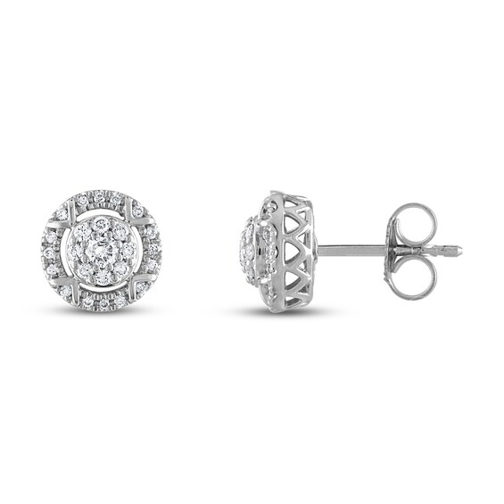 Jared The Galleria Of Jewelry Vera Wang Wish Diamond Stud Earrings 1/4 ct tw Round 10K White Gold