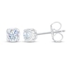 Thumbnail Image 2 of THE LEO First Light Diamond Solitaire Stud Earrings 1/4 ct tw Round 14K White Gold (I1/I)