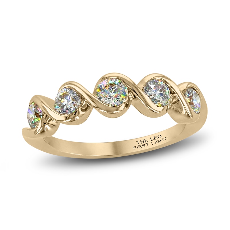 Main Image 1 of THE LEO First Light Diamond Ring 1 ct tw 14K Yellow Gold