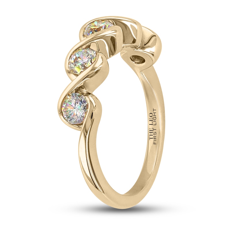 Main Image 2 of THE LEO First Light Diamond Ring 1 ct tw 14K Yellow Gold