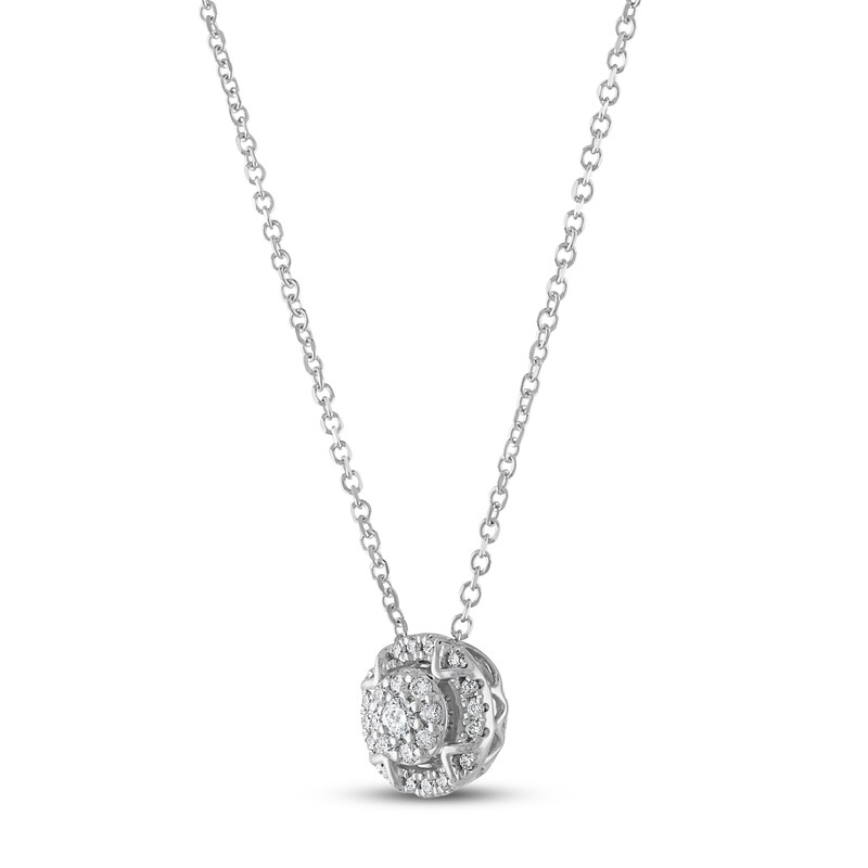 Vera Wang WISH Diamond Necklace 1/6 ct tw 10K White Gold