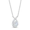 Thumbnail Image 1 of THE LEO First Light Diamond Necklace 5/8 ct tw Round 14K White Gold