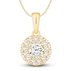 Thumbnail Image 0 of Diamond Necklace 1/2 ct tw Round 18K Yellow Gold