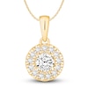 Thumbnail Image 1 of Diamond Necklace 1/2 ct tw Round 18K Yellow Gold