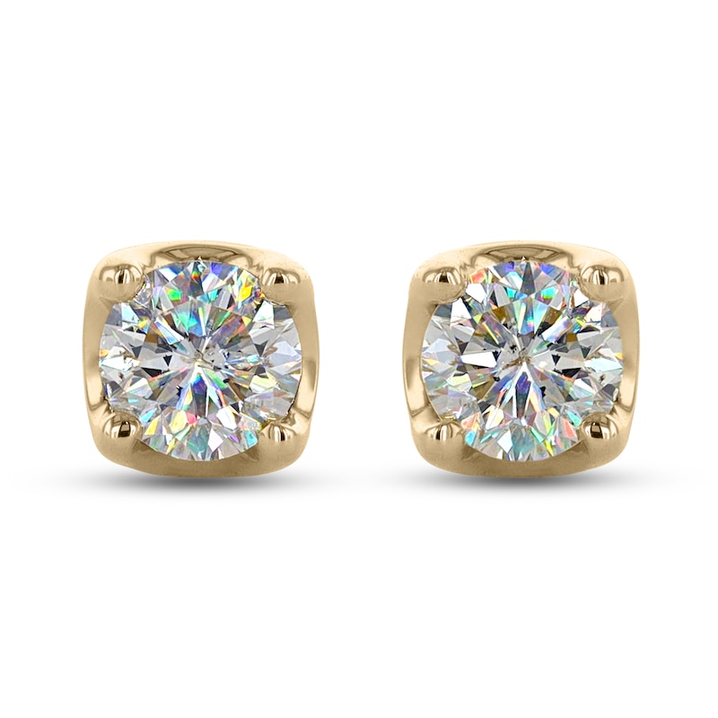 Main Image 2 of THE LEO First Light Diamond Solitaire Earrings 3/4 ct tw 14K Yellow Gold (I1/I)