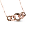 Thumbnail Image 0 of Le Vian Diamond Links of Love Necklace 1-7/8 ct tw Round 14K Strawberry Gold 22"