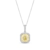 Thumbnail Image 1 of Le Vian Sunny Yellow Diamond Necklace 3/4 ct tw 14K Two-Tone Gold