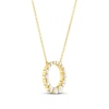 Thumbnail Image 2 of Diamond Pendant Necklace 1/2 ct tw Round 18K Yellow Gold