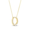 Thumbnail Image 1 of Diamond Pendant Necklace 1/2 ct tw Round 18K Yellow Gold