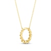 Thumbnail Image 2 of Hearts Desire Diamond Pendant Necklace 1/2 ct tw Round 18K Yellow Gold