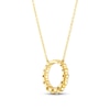 Thumbnail Image 3 of Diamond Pendant Necklace 1/2 ct tw Round 18K Yellow Gold