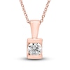 Thumbnail Image 0 of Hearts Desire Diamond Solitaire Necklace 1/3 ct tw Round 18K Rose Gold (I1/I)