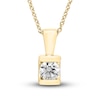 Thumbnail Image 0 of Diamond Solitaire Necklace 1/3 ct tw Round 18K Yellow Gold (I1/I)