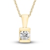 Thumbnail Image 1 of Diamond Solitaire Necklace 1/3 ct tw Round 18K Yellow Gold (I1/I)