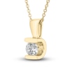 Thumbnail Image 1 of Diamond Solitaire Necklace 1/3 ct tw Round 18K Yellow Gold (I1/I)