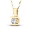 Thumbnail Image 2 of Diamond Solitaire Necklace 1/3 ct tw Round 18K Yellow Gold (I1/I)