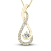 Thumbnail Image 1 of Diamond Necklace 1/2 ct tw Round 18K Yellow Gold