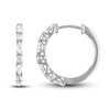 Thumbnail Image 0 of Vera Wang WISH Diamond Hoop Earrings 1/2 ct tw Round 10K White Gold